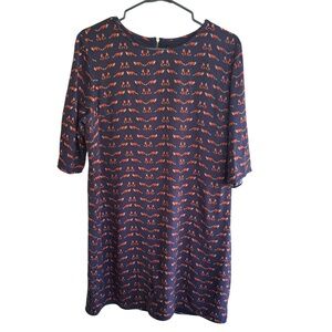 SugarHill Boutique Women's Blue Kitschy Fox Dress Size 10